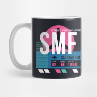 Sacramento (SMF) Airport // Sunset Baggage Tag Mug